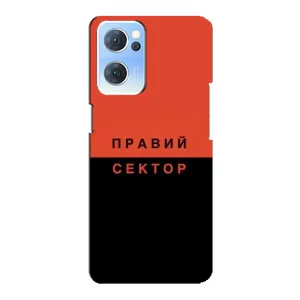 Чехлы УПА (Красно-Чёрный) на Oppo Reno7 5G (Правый Серктор)