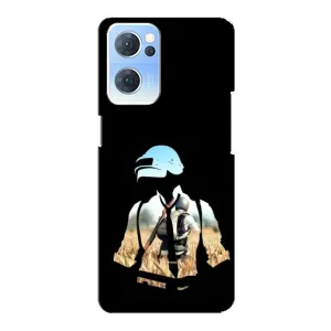 Чохол з картинкою "Герой Pubg" на Oppo Reno7 5G (Пубг мен)