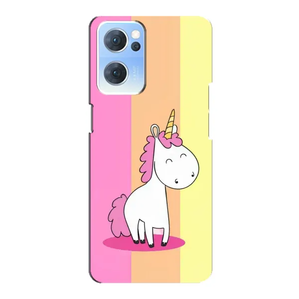 Чехол с рисунком «Радужный Единорог» для OPPO Reno7 5G Чехол с рисунком «Радужный Единорог» для OPPO Reno7 5G