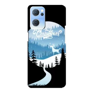 Силіконовий бампер на різдво для Oppo Reno7 5G (Різдвяний Олень)
