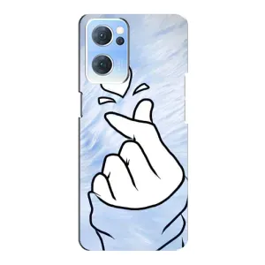 Чохол (Знак сердечка) для Oppo Reno7 5G (Серце знак)