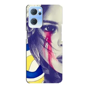 Чехол на Oppo Reno7 5G Украинский дизайн (Слезы Украины)