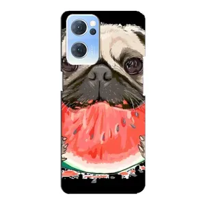 Чохол (ТПУ) Милі песики для Oppo Reno7 5G (Смішний Мопс)