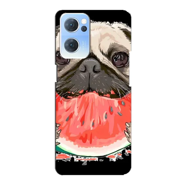 Чехол с рисунком «Смешной Мопс» для OPPO Reno7 5G Чехол с рисунком «Смешной Мопс» для OPPO Reno7 5G