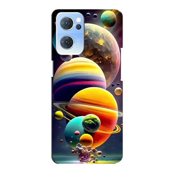 Чехол с рисунком «Солнечна система» для OPPO Reno7 5G Чехол с рисунком «Солнечна система» для OPPO Reno7 5G