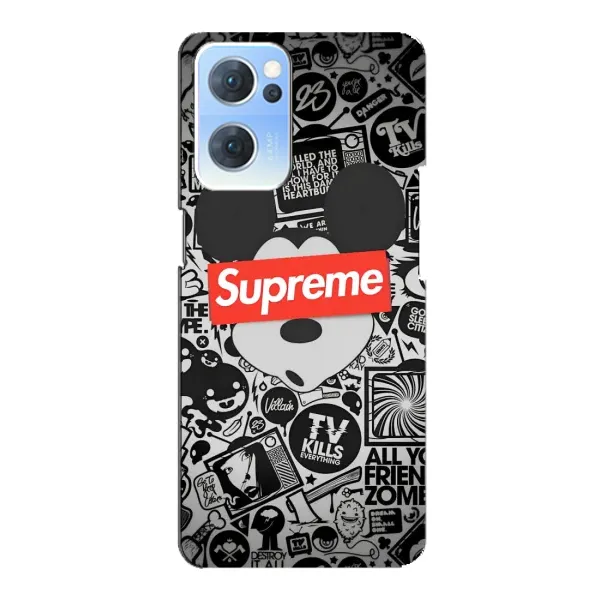 Чехол с рисунком «Supreme Маус» для OPPO Reno7 5G