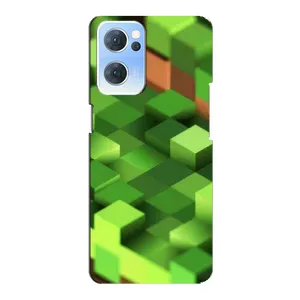 Чохли для Oppo Reno7 5G (Персонажі МайнКрафт) (Текстура)