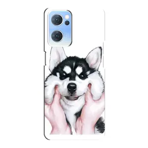 Бампер для Oppo Reno7 5G з картинкою "Песики" (Собака Хаскі)
