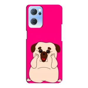 Чохол (ТПУ) Милі песики для Oppo Reno7 5G (Веселий Мопсік)