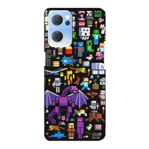 Чохол майнкрафт для Oppo Reno7 5G (Усі персонажі)