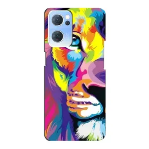 Чохол з картинкою на Oppo Reno7 5G (Яскравий Лев)
