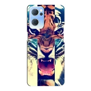 Чохли з зображенням різних тварин на Oppo Reno7 5G (Яскравий Тигр)