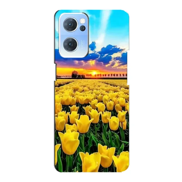 Чехол с рисунком «Желтые тюльпаны» для OPPO Reno7 5G Чехол с рисунком «Желтые тюльпаны» для OPPO Reno7 5G