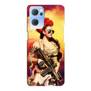 ЗСУ Чехлы (TPU) для Oppo Reno7 5G (Женщина солдат)
