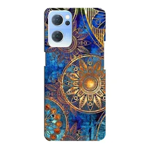 Чехлы со смыслом для Oppo Reno7 5G (Золотые узоры)