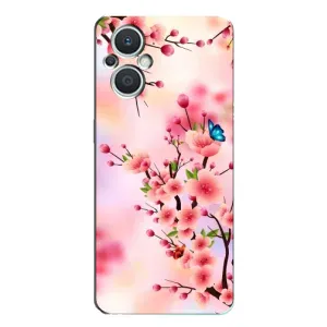 Чохол з картинкою Сакури на Oppo Reno7 Lite (5G) (Метелики на сакурі)