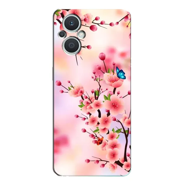 Чехол с рисунком «Бабочки на сакуре» для OPPO Reno7 Lite (5G) Чехол с рисунком «Бабочки на сакуре» для OPPO Reno7 Lite (5G)