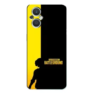 Чехол (TPU) с картинкой "Лого Пабг" на Оппо Рено 7 Лайт (Battlegrounds)