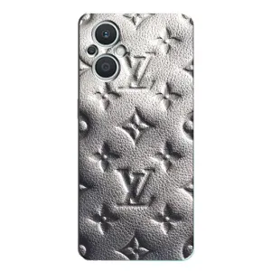 Текстурний Чохол Louis Vuitton для Оппо Рено 7 Лайт (Бежевий ЛВ)