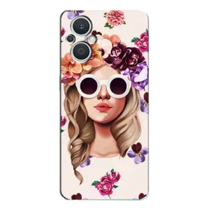 Чехол с картинкой Модные Девчонки Oppo Reno7 Lite (5G) (Девушка в очках)
