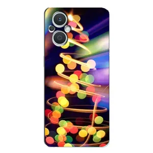 Чехол Новогодняя Елка на Oppo Reno7 Lite (5G) (Гирлянды)