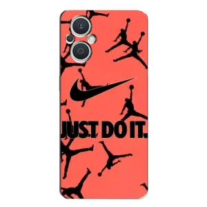Силіконовый Чохол Nike Air Jordan на Оппо Рено 7 Лайт (Just Do It)