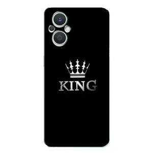 Чехол (Корона на чёрном фоне) для Оппо Рено 7 Лайт (KING)