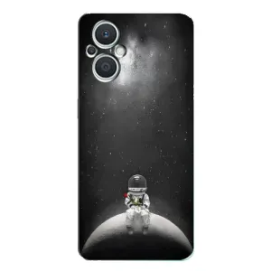Силіконовый Чохол з принтом "Космонавти" на Oppo Reno7 Lite (5G) (Космонавт романтик)