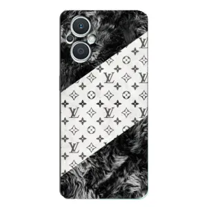 Чохол Стиль Louis Vuitton на Oppo Reno7 Lite (5G) (LV на білому)