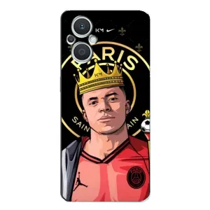 Чехол (TPU) с Футболистом на Oppo Reno7 Lite (5G) (Mbappe King)