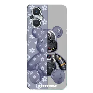 Силіконовий чохол для Oppo Reno7 Lite (5G) (Ведмідь Louis Vuitton)