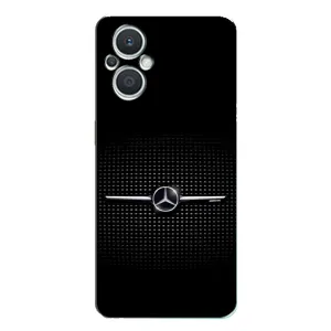 Силиконовый бампер с картинкой машины на Oppo Reno7 Lite (5G) (Mercedes)