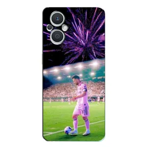 Чехлы Лео Месси в Майами на Oppo Reno7 Lite (5G) (Месси в Майами)