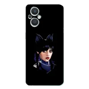 Чехлы с принтом Уэнсдей на Oppo Reno7 Lite (5G) (Милая Уэнсдей)