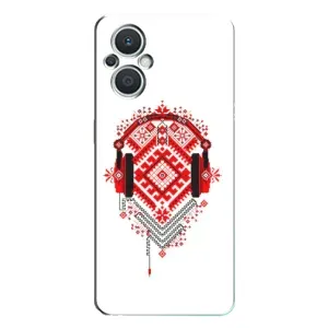 Силиконовый Чехол на Oppo Reno7 Lite (5G) с картинкой Вышиванки (Модная вышиванка)