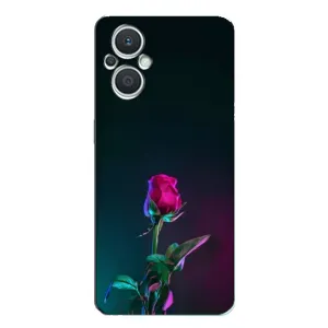 Чохли з принтом Троянд для Oppo Reno7 Lite (5G) (Нічна троянда)