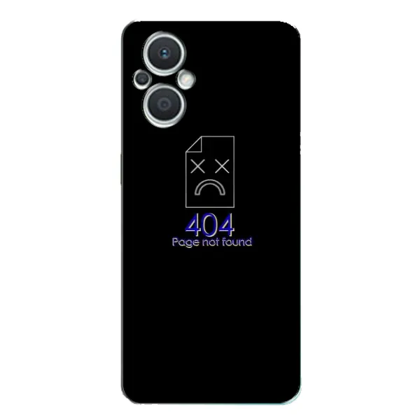 Чехол с рисунком «Ошибка 404» для OPPO Reno7 Lite (5G) Чехол с рисунком «Ошибка 404» для OPPO Reno7 Lite (5G)