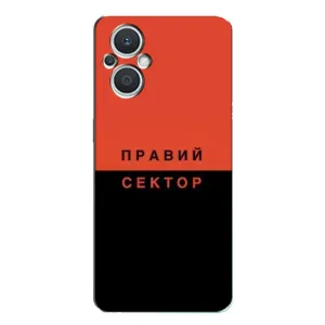 Чехлы УПА (Красно-Чёрный) на Oppo Reno7 Lite (5G) (Правый Серктор)