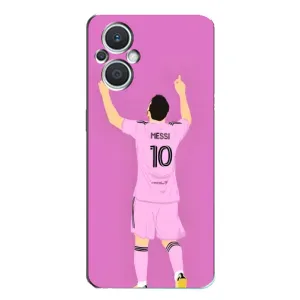 Чехлы Лео Месси в Майами на Oppo Reno7 Lite (5G) (Празднование Месси)