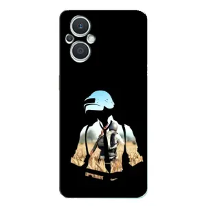 Силиконовый чехол с картинкой "Герой Pubg" на Oppo Reno7 Lite (5G) (Пубг мен)
