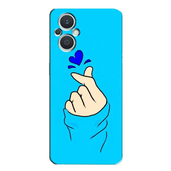 Чехол с рисунком «Сердце на синем» для OPPO Reno7 Lite (5G) Чехол с рисунком «Сердце на синем» для OPPO Reno7 Lite (5G)