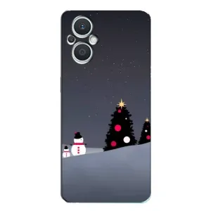 Чехлы на Новый Год Oppo Reno7 Lite (5G) (Снеговички)