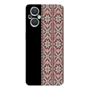 Силиконовый Чехол на Oppo Reno7 Lite (5G) с картинкой Вышиванки (Стильная вишиванка)