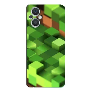 Чехлы для Oppo Reno7 Lite (5G) (Персонажи Майн Крафт) (Текстура)