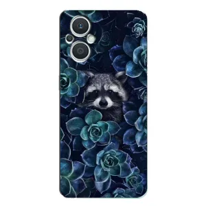 Силиконовый Чехол с Енотами на Oppo Reno7 Lite (5G) (В цветах)