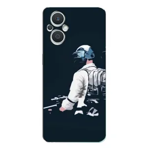 Силиконовый чехол с картинкой "Герой Pubg" на Oppo Reno7 Lite (5G) (В экиперовке)