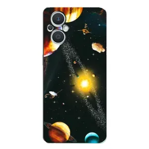Чохол (ТПУ) з планетами на Oppo Reno7 Lite (5G) (Вид з космосу)