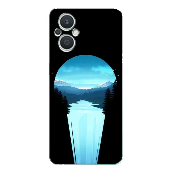 Чехол с рисунком «Синий Водопад» для OPPO Reno7 Lite (5G) Чехол с рисунком «Синий Водопад» для OPPO Reno7 Lite (5G)