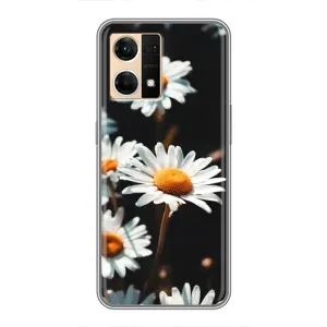 Чохол з ромашками на Oppo Reno7 Pro 5G (Білі ромашки)