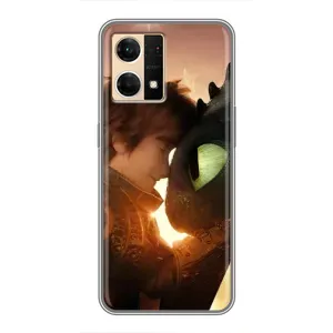 Чехол дракон Беззубик для Oppo Reno7 Pro 5G (Беззубик и Иккинг)